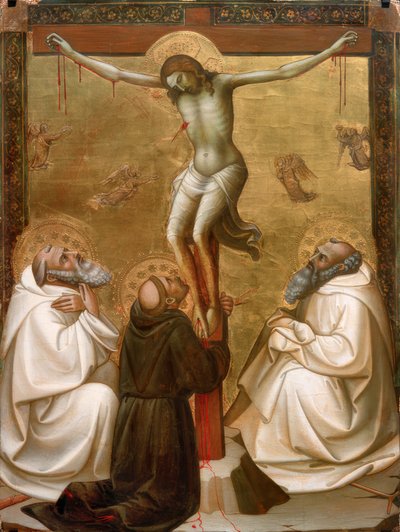 Christ on the Cross with Saints Benedict, Francis, and Romuald by Lorenzo Monaco