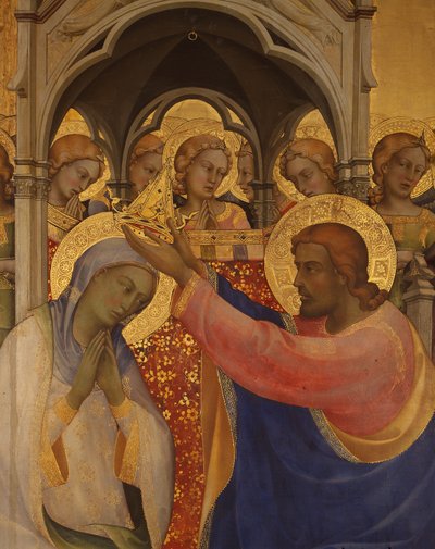 Coronation of the Virgin (detail) by Lorenzo Monaco