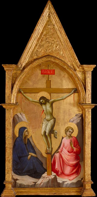 The Crucified Christ between the Virgin and Saint John the Evangelist by Lorenzo Monaco