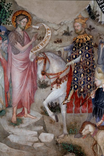 Predication of Saint John the Baptist (detail) by Lorenzo Salimbeni