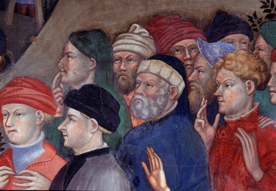 Saint John the Baptist baptizing the crowds in the Jordan (detail) by Lorenzo Salimbeni