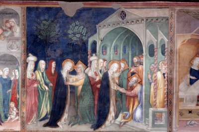 The Visitation of Mary to St. Elizabeth and St. Zachary (Fresco) by Lorenzo Salimbeni
