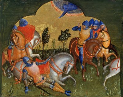 The Conversion of Paul Predella Panel by Lorenzo Veneziano