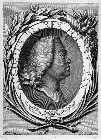 Portrait of Augustus III of Poland by Lorenzo Zucchi
