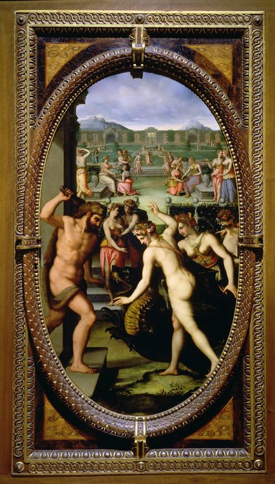 Hercules killing the dragon of the Hesperides by Lorenzo dello Sciorina
