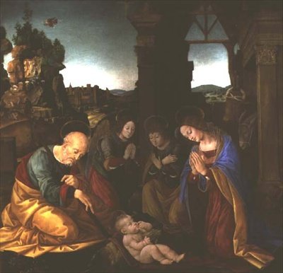 Madonna Adoring the Christ Child by Lorenzo di Credi