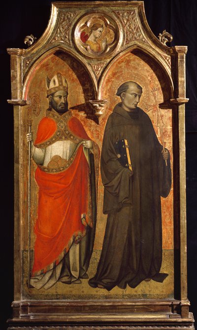Saint Nicholas of Bari and Saint Francis of Assisi by Lorenzo di Niccolo Gerini