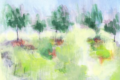 Dreamy Green Landscape by Lori Ann Folz