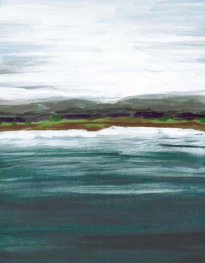 Serene Lake Horizon by Lori Ann Folz