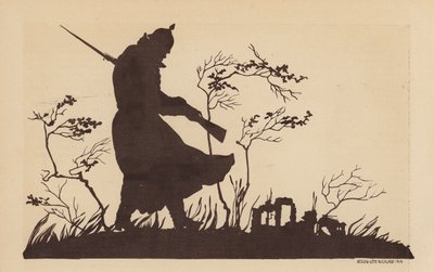 Silhouette of a German Soldier, World War I by Lotte Nicklass