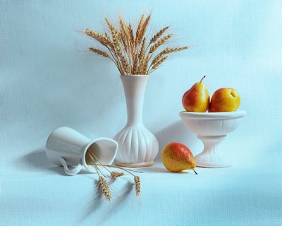 Golden Harvest Still Life by Louie Luo