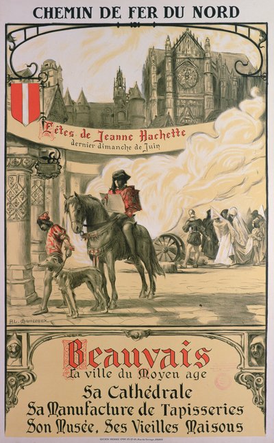 Beauvais - The Town of the Middle Ages by Louis Antoine Manceaux