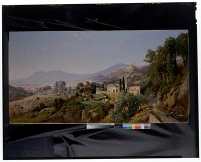 View of Genoa from the East by Louis Auguste Lapito