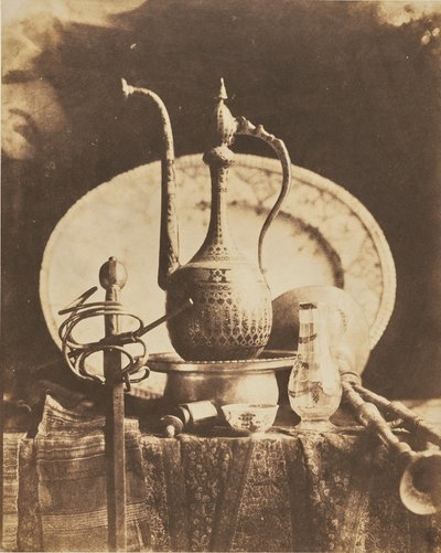 [Still Life with Vase and Sword] by Louis-Rémy Robert