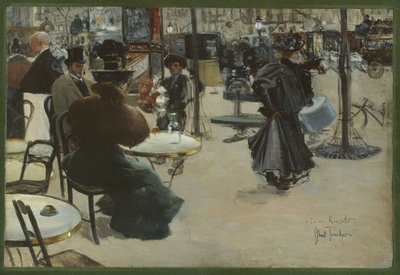 Street Scene, also known as Terrace of a Café, ca. 1895 by Louis Abel Truchet