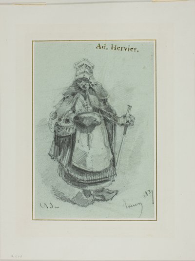 Peasant Woman by Louis Adolphe Hervier