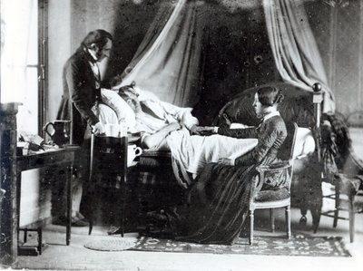 The Visit of the Doctor to the Patient, c.1840-50 by Louis Adolphe Humbert de Mollard
