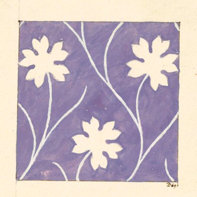 Floral Design for Printed Textile by Louis Albert DuBois