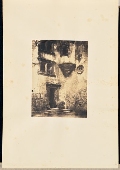 Stairs and Entrance of a Renaissance Building by Louis Alphonse Davanne