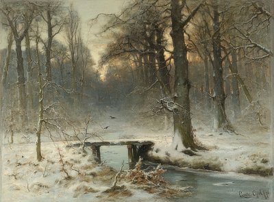 A January Evening in the Forest of The Hague. 1875 by Louis Apol