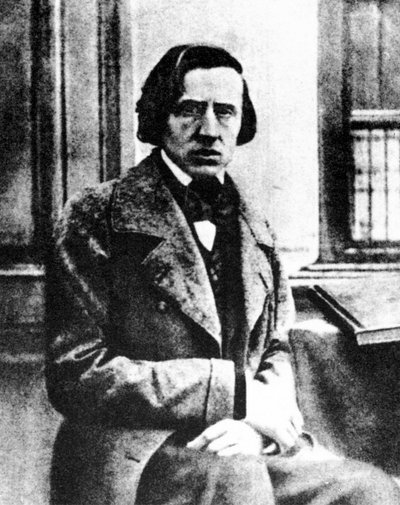 Frédéric Chopin, Polish pianist and composer, 1849 by Louis Auguste Bisson