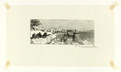 Bercy Wharf, plate two from Along the Seine and the Boulevards by Louis Auguste Lepère
