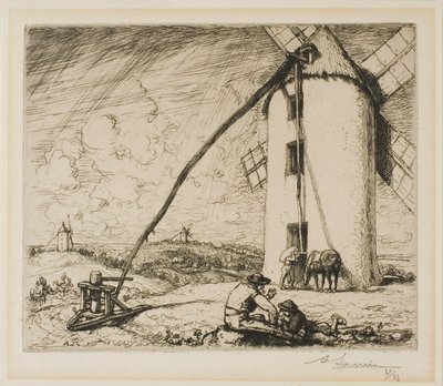 The Mill of Chapels by Louis Auguste Lepère