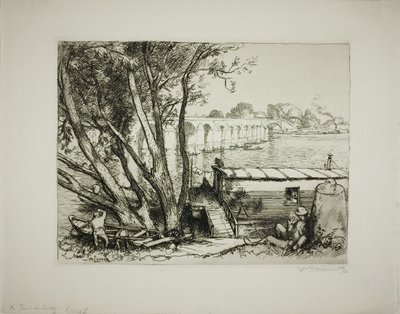 Poissy by Louis Auguste Lepère
