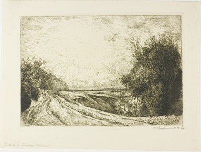 The Road to Houssoye by Louis Auguste Lepère
