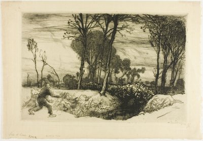 Winter Evening by Louis Auguste Lepère