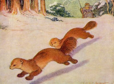At the Zoo: Martens by Louis Augustus Sargent