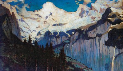 Evening View from Wengen by Louis Augustus Sargent