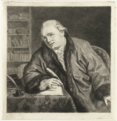 Portrait of the Composer and Etcher Johan Antoni Kauclitz Colizzi by Louis Bernard Coclers