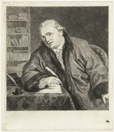 Portrait of the Composer and Etcher Johan Antoni Kauclitz Colizzi by Louis Bernard Coclers