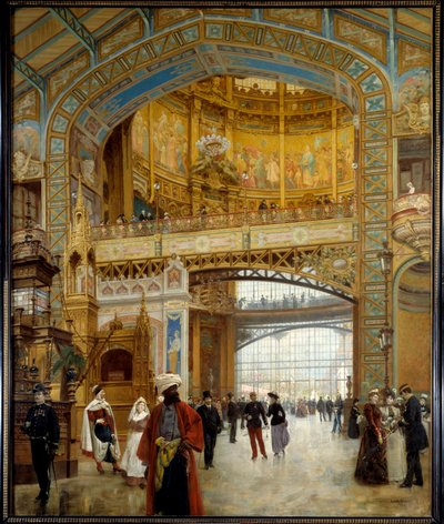The Central Dome of the World Fair in Paris by Louis Beroud