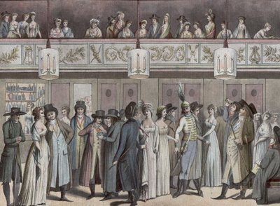 Foyer of the Montansier Theatre at the Palais-Royal. Collection of Hippolyte Destailleur (1822-1893) by Louis Binet