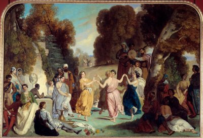 The Dance of the Muses by Louis Boulanger