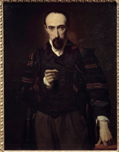 Portrait of Achille Deveria, painter and engraver by Louis Boulanger