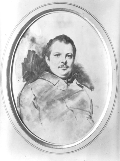 Portrait of Honore de Balzac (1799-1850) c.1820 by Louis Boulanger