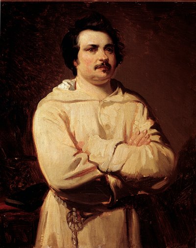 Portrait of the French Writer Honore de Balzac by Louis Boulanger