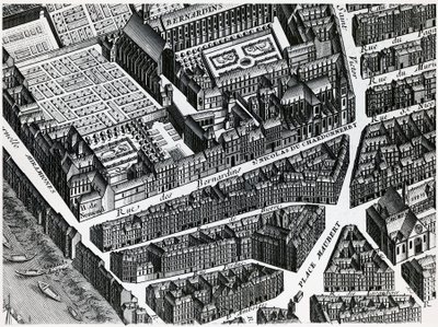 Turgot Map of Paris by Louis Bretez