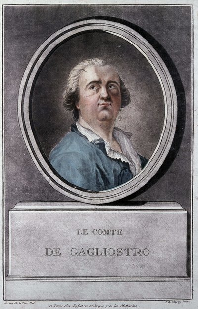 Giuseppe Balsamo, Also Known as Alexander, Count of Cagliostro (1743 - 1795) by Brion de la Tour by Louis Brion de la Tour fils