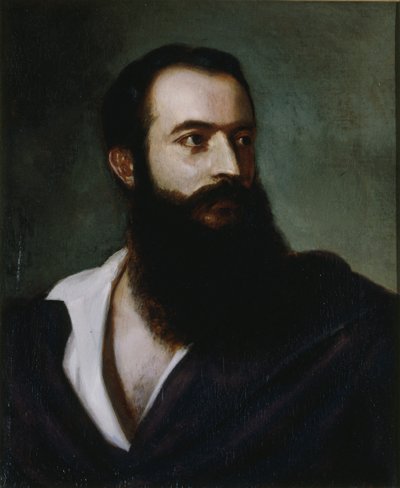 Portrait of Felice Orsini 1819-1858 by Louis Buchheister