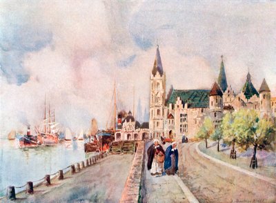 The Ancient Castle Steen, Antwerp by Louis Burleigh-Bruhl