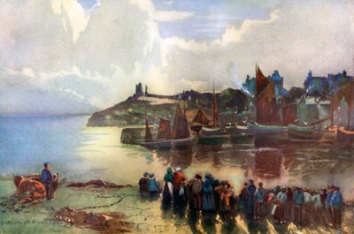 Tenby Castle and harbour, Pembrokeshire, Wales, 1924-1926 by Louis Burleigh Bruhl