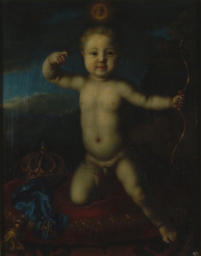 Portrait of Tsarevich Peter Petrovich of Russia as Cupid by Louis Caravaque