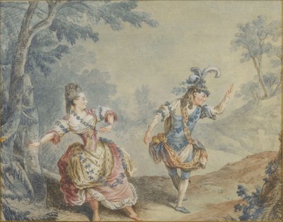 Marie Allard and Jean Dauberval in the opera-ballet Silvie by Louis Carrogis dit Carmontelle