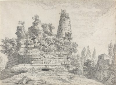 The Tomb of the Horatii and the Curatii at Albano by Louis Chaix