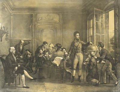 Louis-Philippe Teaching Geography at the College of Reichenau, pub. 1820 by Louis Charles Auguste Couder