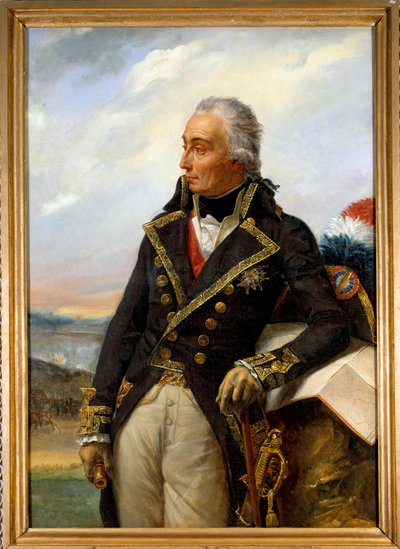 Portrait of Nicolas, Baron de Luckner (1722-1794), Marshal of France in 1791 by Louis Charles Auguste Couder